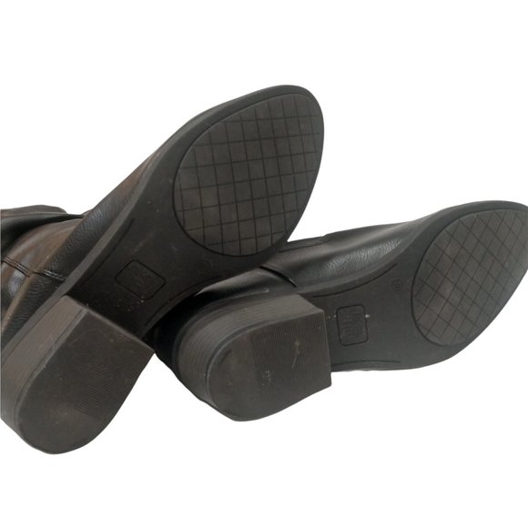 Time and Tru Leather Slouch Tall Boots Size 10 - Picture 7 of 14